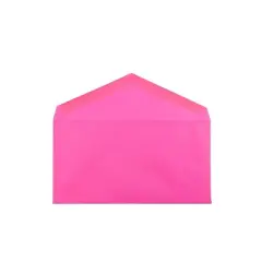 JAM Paper Monarch Colored Envelopes 3.875 x 7.5 Ultra Fuchsia Pink 34097578