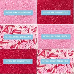 Sweets Indeed | Natural Sweetheart 6-Cell Sprinklefetti Jar