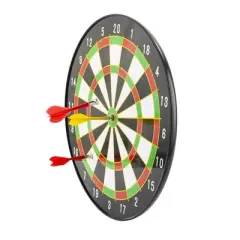 HearthSong 16-Inch diam. Indoor Magnetic Dartboard and Six Magnetic Darts Set