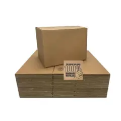 UOFFICE Bulk Pack of 50 Corrugated Boxes 12" x 10" x 6" Shipping Boxes
