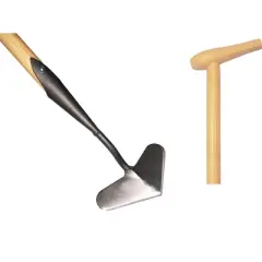 DeWit Heart-Shaped Push Hoe with P-Grip &ndash; Effortless Weeding Tool