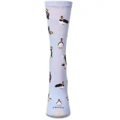 Memoi Women's Puffin Birds rayon From Bamboo Crew Socks Skyway 9-11