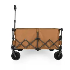 Oniva Wilderness Collapsible Outdoor Folding Wagon - Brown/Gray