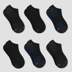Hanes Premium Men's Performance No Show Socks 6pk - 6-12