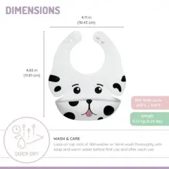 Melii Silicone Animal Bib - Dog