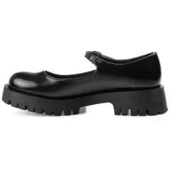 Journee Collection Womens Kamie Mary Jane Round Toe Buckle Flats