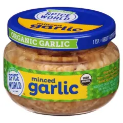 Spice World Organic Minced Garlic - 4.5oz