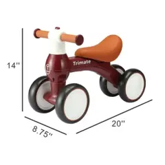 Trimate Baby Walker Red Balance Bike, Ages 1-2years