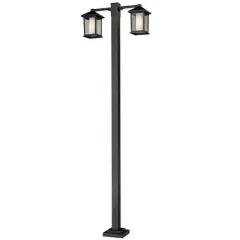 Z-Lite Mesa 2 - Light Post Light in  Black