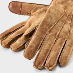 Men's Faux Shearling Suede Gloves - Goodfellow & Co&trade; Tan