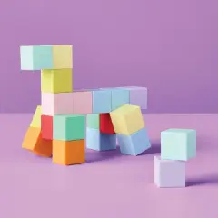 Magnetic Blocks Mini solid Purple Tin - Gigglescape&trade;