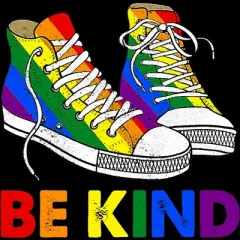Design By Humans Be Kind Sneakers LGBTQIA PrideBy Legato Tendo Tank Top