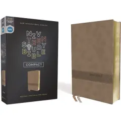 Niv, Teen Study Bible (for Life Issues You Face Every Day), Compact, Leathersoft, Brown, Comfort Print - by  Zondervan (Leather Bound)