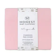 Honest Baby Organic Changing Pad Cover - Strawberry Cream