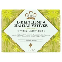 Nubian Heritage Softening and Moisturizing Indian Hemp and Haitian Vetiver Bar Soap - 5 oz