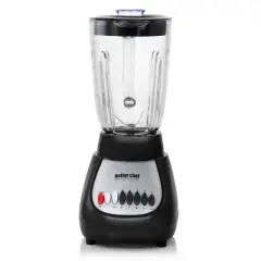 Better Chef 10 Speed 350 Watt Glass Jar Blender in Black