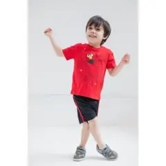 Sesame Street Elmo Cookie Monster Oscar the Grouch Big Bird 2 Pack T-Shirts Infant to Little Kid