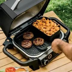 Ninja Woodfire Outdoor 2.5-qt Combo Crisper Basket- Compatible with Ninja Woodfire Grills - XSKCRSPBKT