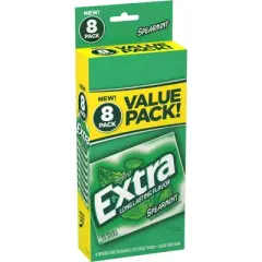 Extra Sugar-Free Spearmint Gum Value Pack - 15ct/8pk