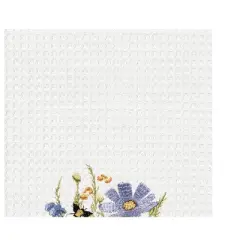 C&F Home Honey Bee and Blue Floral Flowers Spring Dishtowel Home Kitchen Drying Dish Towel All Seasons Summer Decor Decoration