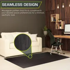 ProsourceFit Wood Grain Puzzle Mat, 1/2-in, 24 Sq Ft - 6 Tiles