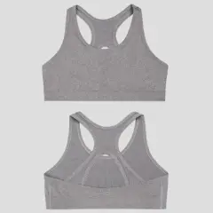 Fruit of the Loom Stay Girls Dry Racerback Sports Bra 2 Pack