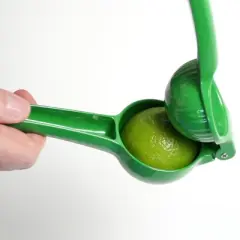 BergHOFF Cast Aluminum 2Pc Lime Squeezer 8" & 9", Green & Orange