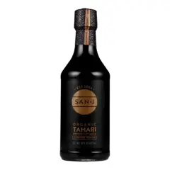 San-J Organic Tamari Brewed Soy Sauce - Case of 6/20 fz