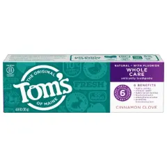 Tom's of Maine Whole Care Cinnamon Clove - 3pk/4oz