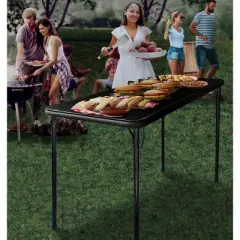 Peakform 20"x48" Folding Table  Black
