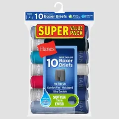 Hanes Boys' 10pk Boxer Briefs - Colors May Vary