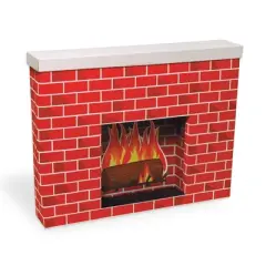 Corobuff&reg; Corrugated Fireplace, Tu-Tone&trade; Brick, 30"H x 38"W x 7"D, 1 Fireplace