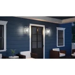 Urban Ambiance Luxury Colonial Outdoor Wall Light,  19"H x 9.125"W,  Stainless Steel Finish, UHP1224