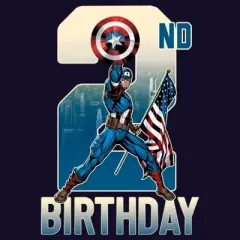 Toddler's Marvel 2nd Birthday Capitan America T-Shirt