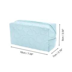 Unique Bargains Pillow Shape Heart Makeup Bag 1 Pc