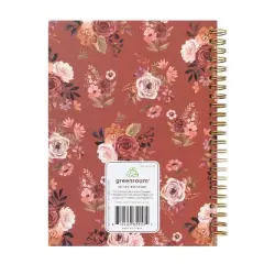 greenroom Planner 2026 Weekly/Monthly 6.22"x8.2" Medium Hardcover Vintage Floral Terra Cotta