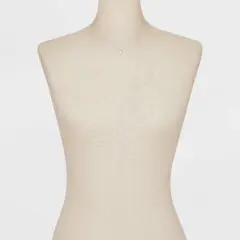 Sterling Silver Cubic Zirconia Tag Pendant Necklace - A New Day&trade; Silver