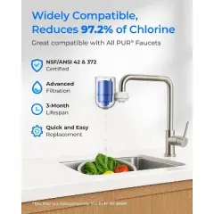 Waterdrop NSF Certified Water Filter, Replacement for All PUR&reg; ,3 Count