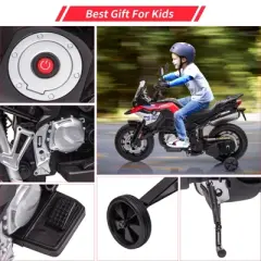 Kids Motorcycle, 12V 7Ah Licensed BMW Ride On Motorcycle for Toddlers with 2 Speeds