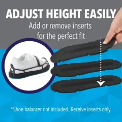 Impresa [3 Pack] Shoe Inserts Compatible with EVENup Shoe Balancer/Leveler - Large 1/4" Thick Shoe Lift for Walking Boot