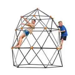 gobaplay SummitPro Climbing Dome &ndash; 7.5ft Heavy Duty, Non-Slip Kids Geomotric Climber Playground Equipment with Rock Climbing Hand Grips