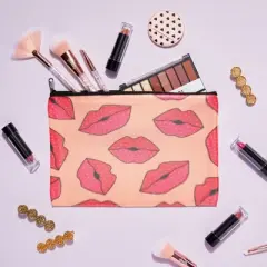 Bright Creations 15 Pack Blank Sublimation Canvas Bags, DIY Cosmetic Zipper Makeup Pouch Set, 10 x 7 in