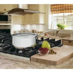 Cuisinart 4193-20 Contour Stainless 3-Quart Saucepan with Glass Cover - Silver