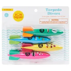 Toypedo Bandits - Sun Squad&trade;: Pool Diving Game Set, Ages 5+, 4 Pieces