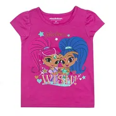 Nickelodeon Girl's 3-Pack Shimmer and Shine Friends Forever Graphic Short Sleeve Tees for Toddler