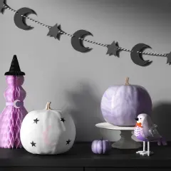 Wonder Painted Pumpkins Moon and Stars Figurine - Hyde and EEK! Boutique&trade; Off-White