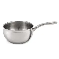 BergHOFF Belly Shape 18/10 Stainless Steel Sauce Pan with Stainless Steel Lid