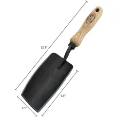 DeWit Square-Head Trowel &ndash; Heavy-Duty, Sharp Edge for Roots & Clay, 12.5&rdquo;L