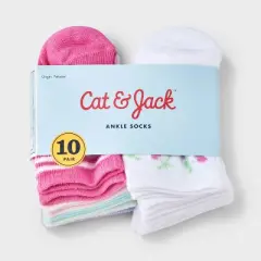 Toddler 10pk 'Fruits' Ankle Socks - Cat & Jack&trade;