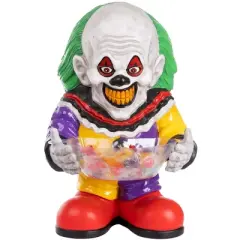 HalloweenCostumes.com One Size Fits Most Clown Candy Bowl Holder Decoration | Detailed Clown Candy Dish | Ideal for Halloween,  Purple/Green/Red